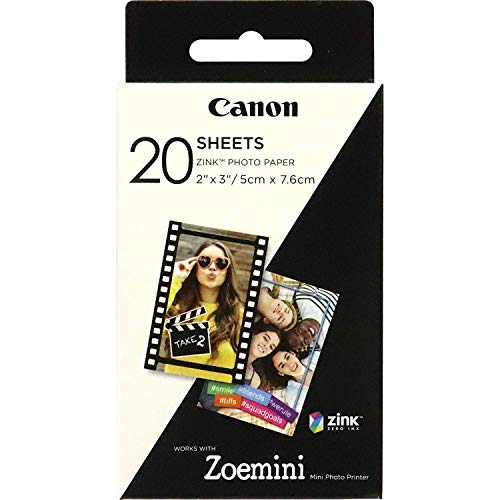 Canon Papier Photo Zink Zp 2030 20 Feuilles Zoemini
