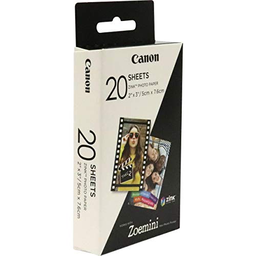 Canon Papier Photo Zink Zp 2030 20 Feuilles Zoemini