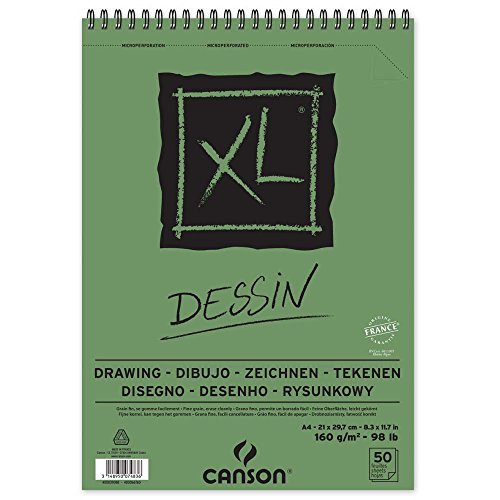 Album De Dessin - Canson - Xl® - 50 Feuilles A4 - 160 G - Fabrication Francaise