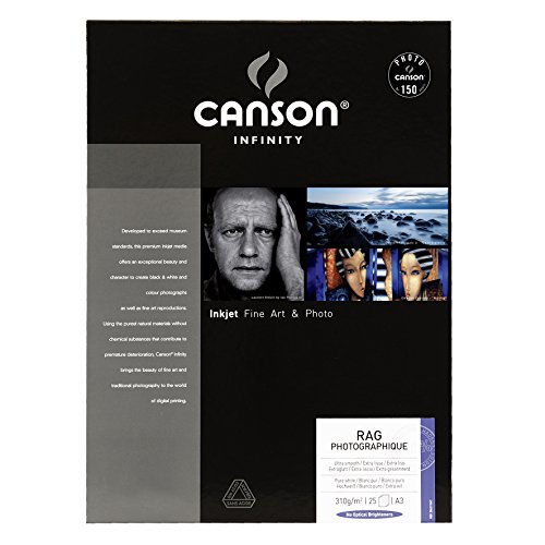 Canson Papier Photo Infinity Rag Photo A3 310g 25 Feuilles