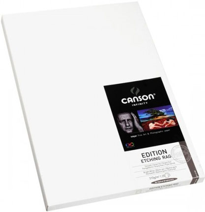Papier Photo Canson Infinity Edition Etching Rag 310g - A4 25 Feuilles - Blanc