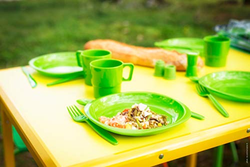 Set Pique Nique 4 Personnes Cao Camping Vert Artisanal