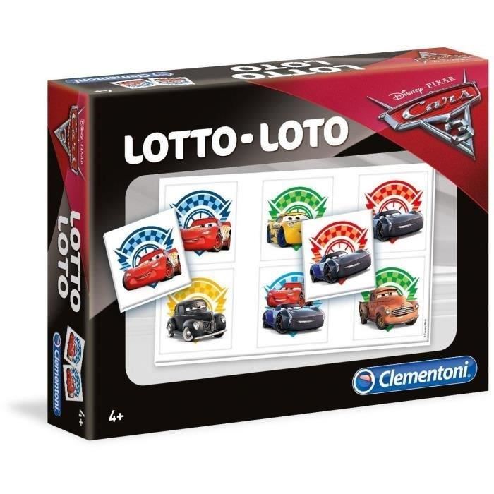 Jeu De Loto Cars 3 - Clementoni - Pour Enfant De 4 Ans Et Plus - Jeu Educatif