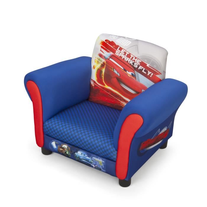 Cars Fauteuil Chesterfield Enfant Bleu Et Rouge