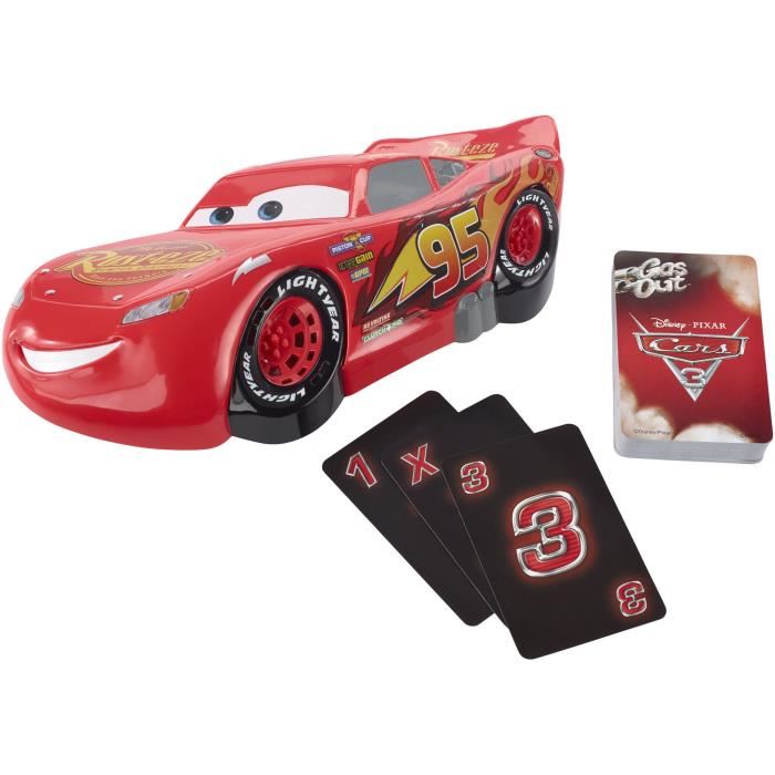 Jeu De Societe - Mattel - Cars - Gas Out Cars - Flash Mcqueen - Enfant 5 Ans Et Plus