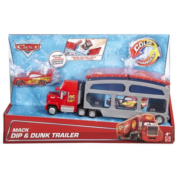 Cars Camion Avec Remorque En Jouet Mack Dip & Dunk Ckd34