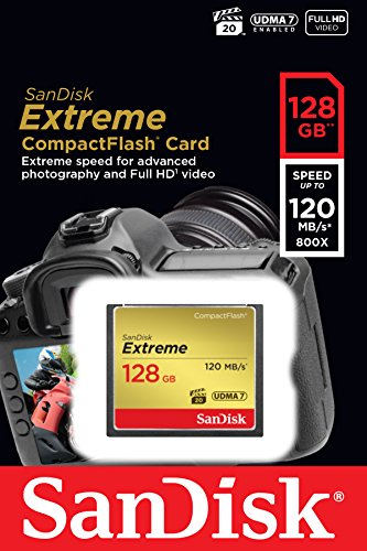 Carte Memoire Flash - Sandisk - Extreme Cf120mb/s 85mb/s 128gb