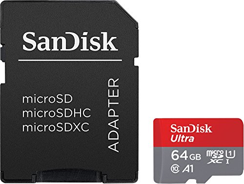 Sandisk Ultra Carte Memoire Flash Adaptateur Microsdxc Vers Sd Incluse 64 Go A1 Uhs Class 1 Class10 Microsdxc Uhs I