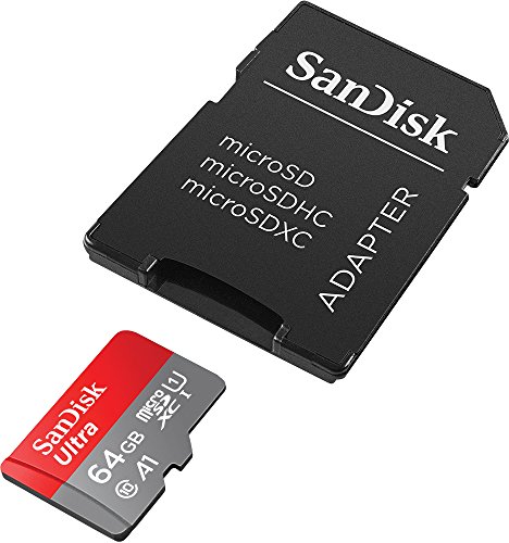 Sandisk Ultra Carte Memoire Flash Adaptateur Microsdxc Vers Sd Incluse 64 Go A1 Uhs Class 1 Class10 Microsdxc Uhs I