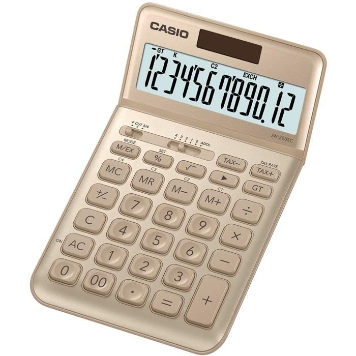 CASIO Calculatrice de poche  JW-200SC-GD-S-EP Jaune