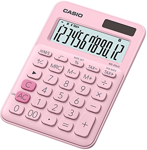 Casio Calculatrice De Bureau Ms-20uc-pk-s-uc Rose