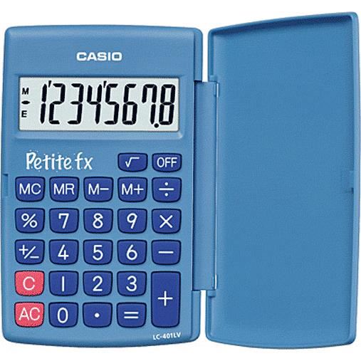 Calculatrice scolaire - CASIO - Petite Fx - Bleue