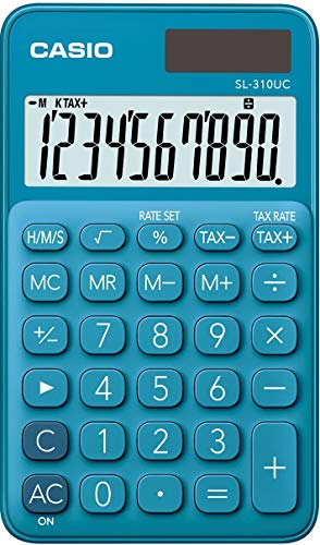 CASIO Calculatrice de poche SL-310UC-BU-S-EC bleue