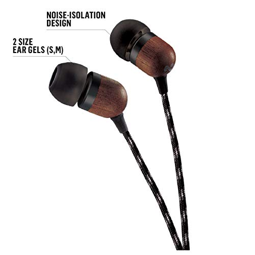 Ecouteur Marley Smile Jamaica Midnight - Intra-auriculaire - Noir - Kit Mains-libres Integre