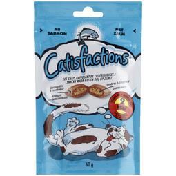 Friandises Au Saumon - Catisfactions - 60 G - Pour Chat Adulte - Conservation Fraîche Et Seche