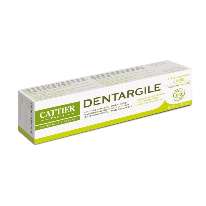 Cattier Dentifrice Dentargile Anis 75 ml...