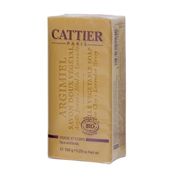Cattier Savon Doux Vegetal - Argimiel - 150 G - Pain 150 G
