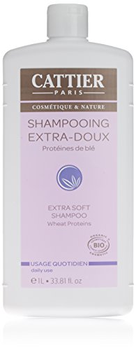 Cattier Shampoing Extra-doux Lait D'avoine Usage Quotidien Bio 1 L - Flacon 1 L