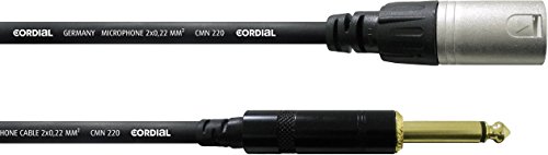 Cordial Ccm10mp Cable Audio Xlr Male/jack Male Mono 10m