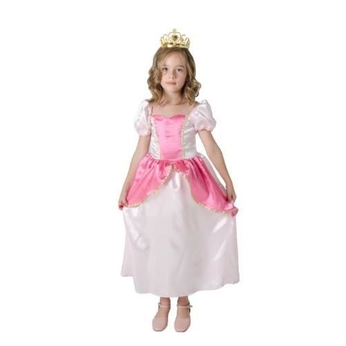 Robe Princesse Cesar F095 Rose Pour Enfant De 5 A 7 Ans Licence Disney Princesses