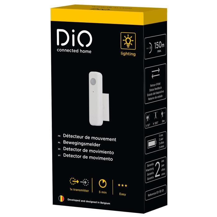 Detecteur De Mouvement Intelligent Chacon Dio - Portee 150m - Angles De Detection 93°/110°