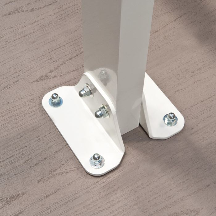 CHALET-JARDIN Pergola adossee en aluminium Aurore 4x4 m - Blanc