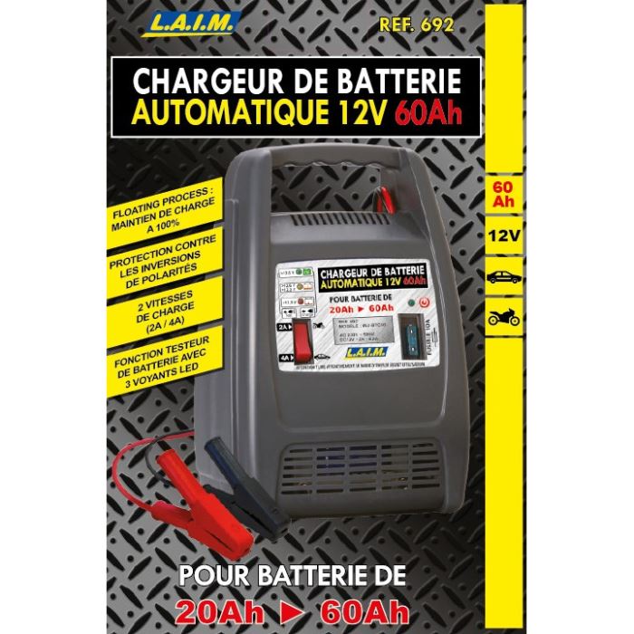 Chargeur Batterie 12v 60ah Automatique 6a