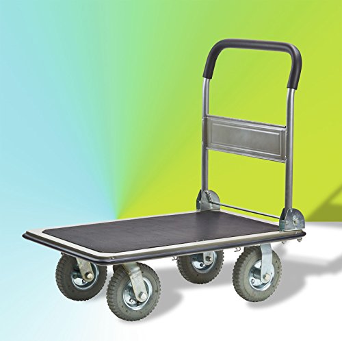 Dema Chariot De Manutention Xl - Charge Maxi 300 Kg - Roues Gonflables