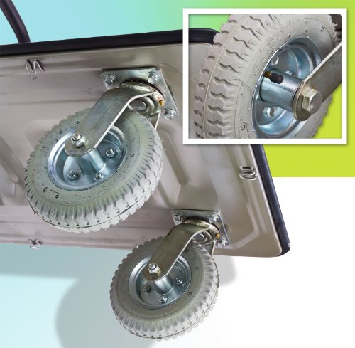 Dema Chariot De Manutention Xl - Charge Maxi 300 Kg - Roues Gonflables