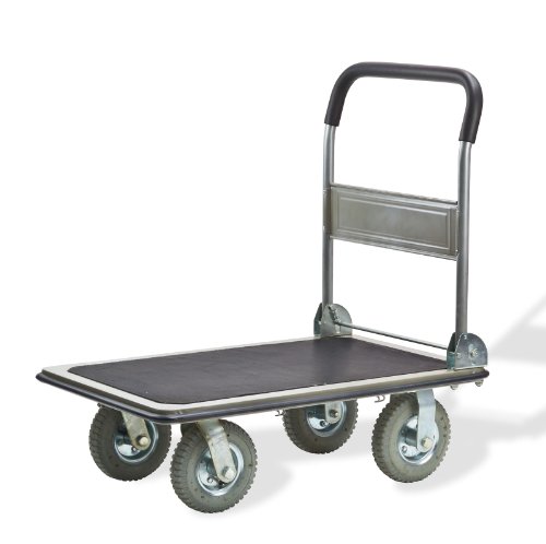 Dema Chariot De Manutention Xl - Charge Maxi 300 Kg - Roues Gonflables