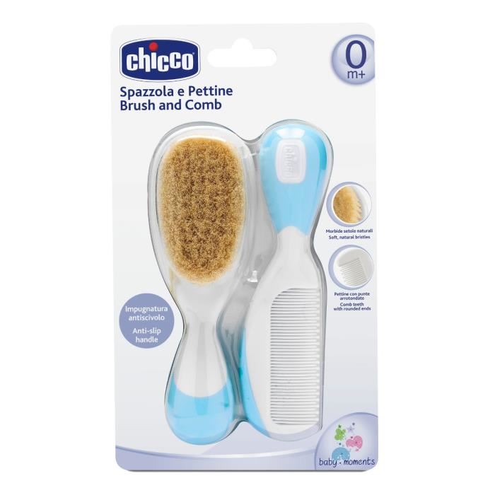 Chicco Brosse Et Peigne Bleu Clair