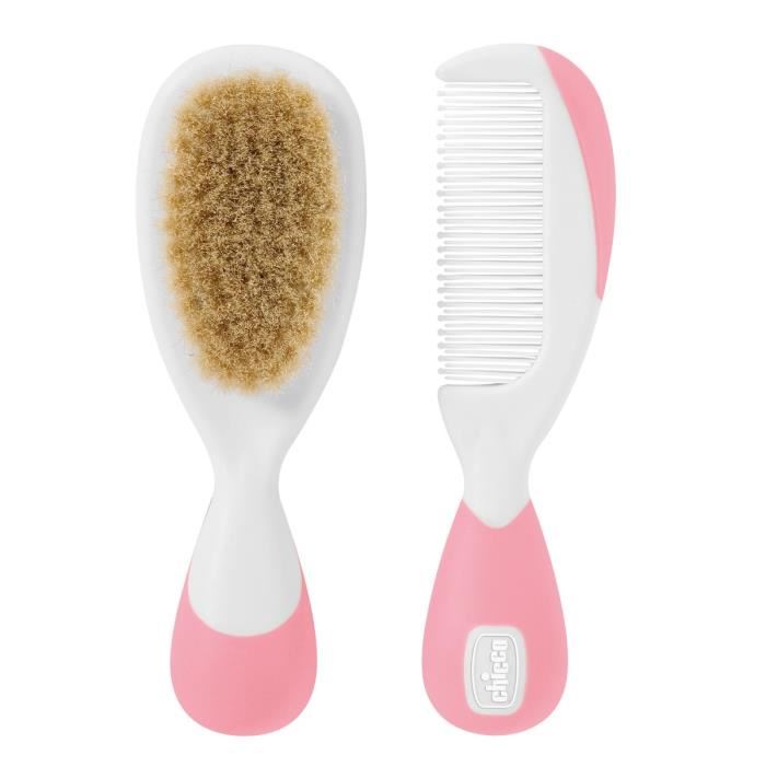 Chicco Brosse Et Peigne Rose 2 Pieces