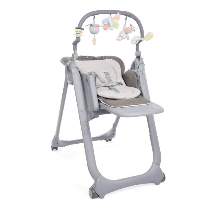 Chicco Chaise Haute Polly Magic Relax 4 Roues Cocoa