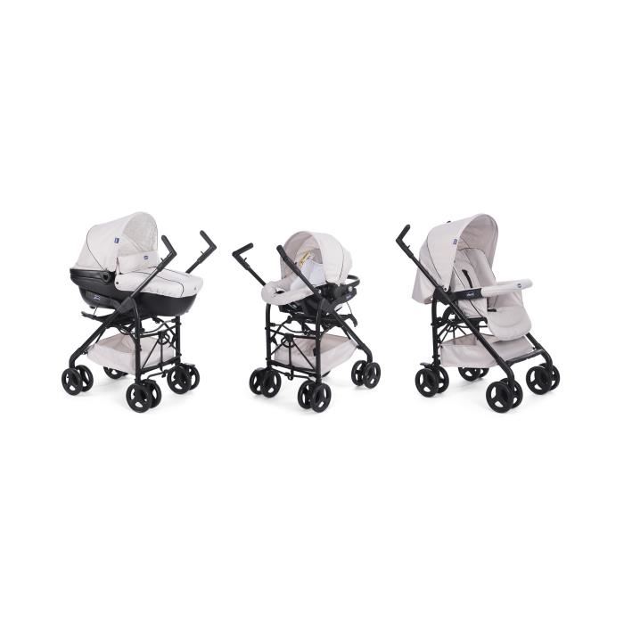 Chicco - Poussette Trio - Trio Sprint Black - Sandshell