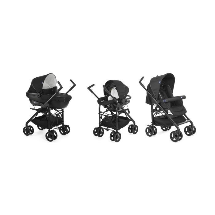 Chicco - Poussette Trio - Trio Sprint Black - Black Night