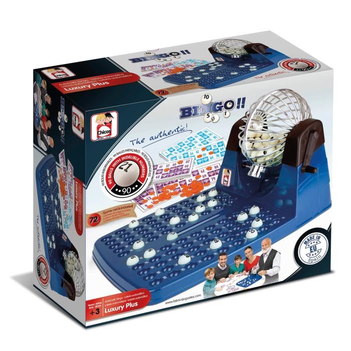 Loto Automatique Luxe 72 Cartons Chicos Boules Numerotees Ineffacables Enfant Mixte