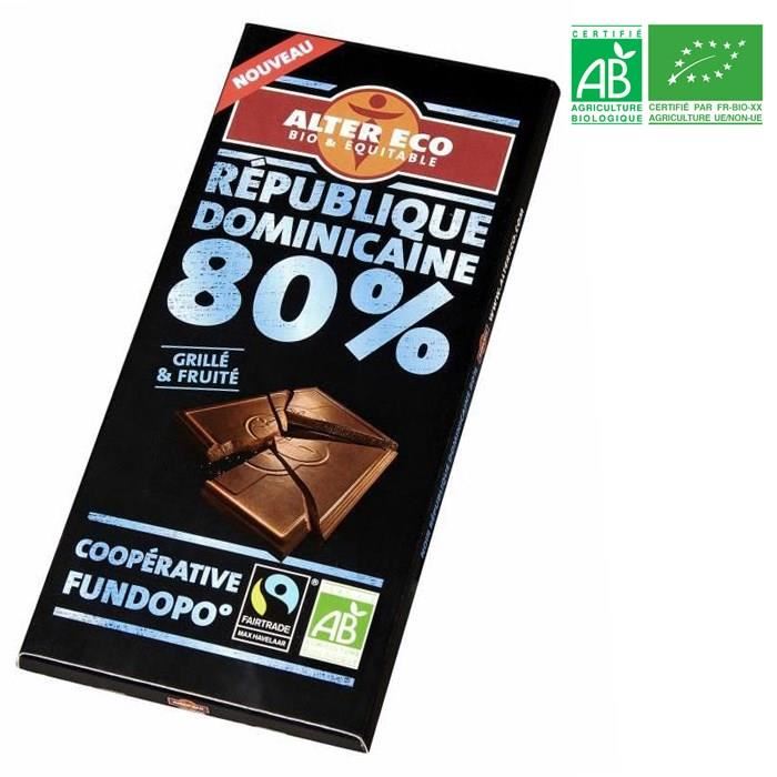Alter Eco - Tablette Chocolat Noir 80 Po...
