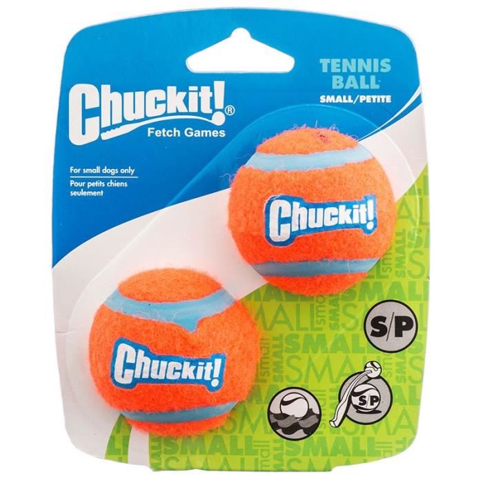 CHUCKIT! Balle de tennis 2-PK S Ø 5cm - Pour chien