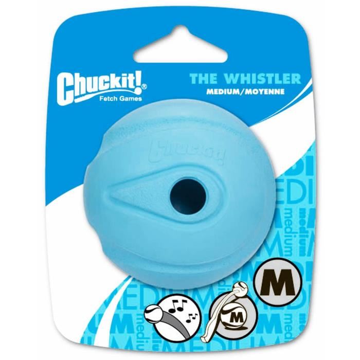 Chuckit! The Whistler 2-pk - Balle Qui Siffle M En Caoutchouc Ø 65cm - Pour Chien