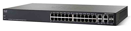 Cisco Small Business SG350-28P - Commutateur - C3 - Gere - 24 x 10/100/1000 (PoE+) + 2 x Gigabit SFP + 2 x SFP Gigabit combine - Montable sur rack - PoE+ (195 W)