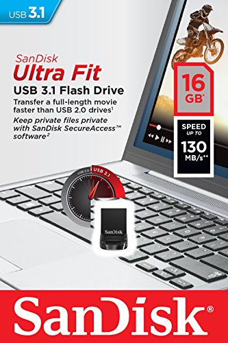 Cle Usb Ultra Fit Sandisk 16 Go Usb 31 Vitesse De Lecture Jusqua 130 Mos