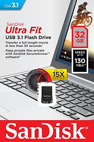 Cle Usb Sandisk Ultra Fit 32 Go Usb 31 Vitesse De Lecture 130 Mos