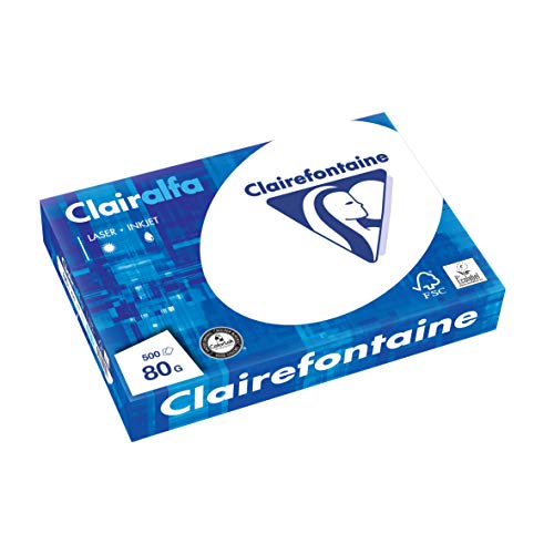 Ramette papier Clairefontaine Clairalfa A4 80 gr - 500 feuilles - blanc