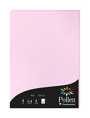 Pollen Papier Pollen A4 120 G/m² Rose Pollen - 50 Feuilles