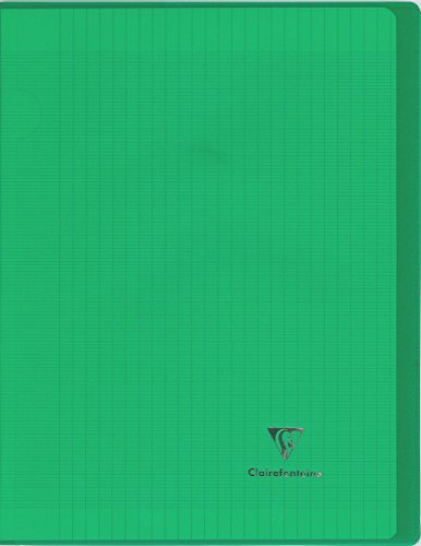 Cahier Koverbook Clairefontaine - vert - grands carreaux - 24 x 32 cm - 96p