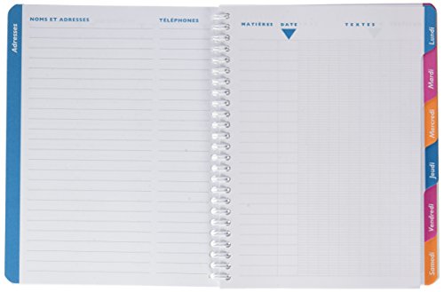 Clairefontaine Cahier De Textes Reliure Integrale 17 X 22 Cm 144 Pages