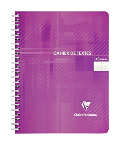 Clairefontaine Cahier De Textes Reliure Integrale 17 X 22 Cm 144 Pages