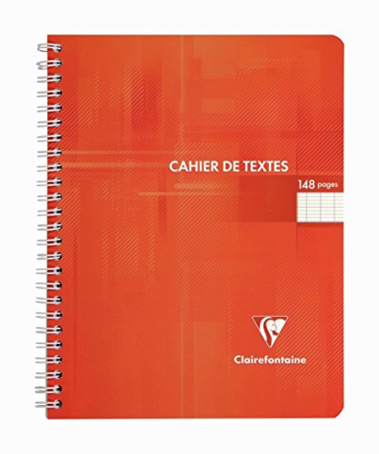 Clairefontaine Cahier De Textes Reliure Integrale 17 X 22 Cm 144 Pages