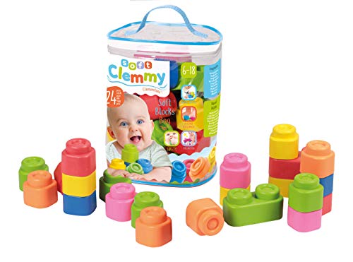 Clementoni - Clemmy Baby - Sac Souple 24 Pieces - Mixte - A Partir De 9 Mois