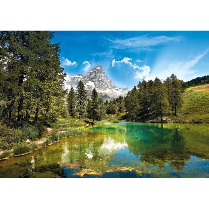 Puzzle Paysage Et Nature Clementoni Le Lac Bleu 1500 Pieces Adulte Italie